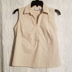 2/$10 Pinstriped Cotton/Spandex Top w/side zipper!